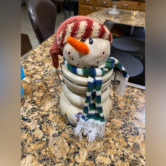 Snowman Cookie Jar - Picture 2 of 4